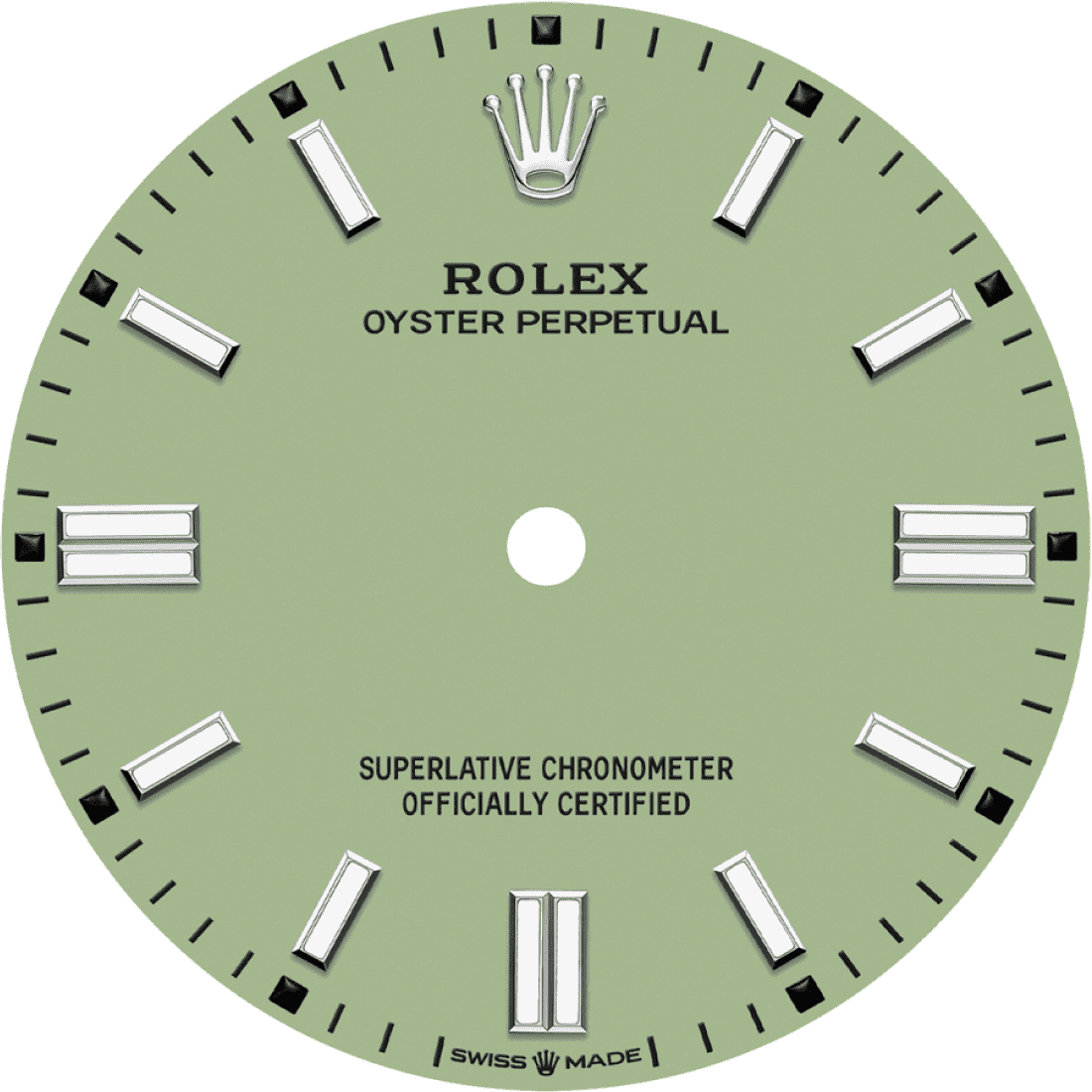 Light green dial