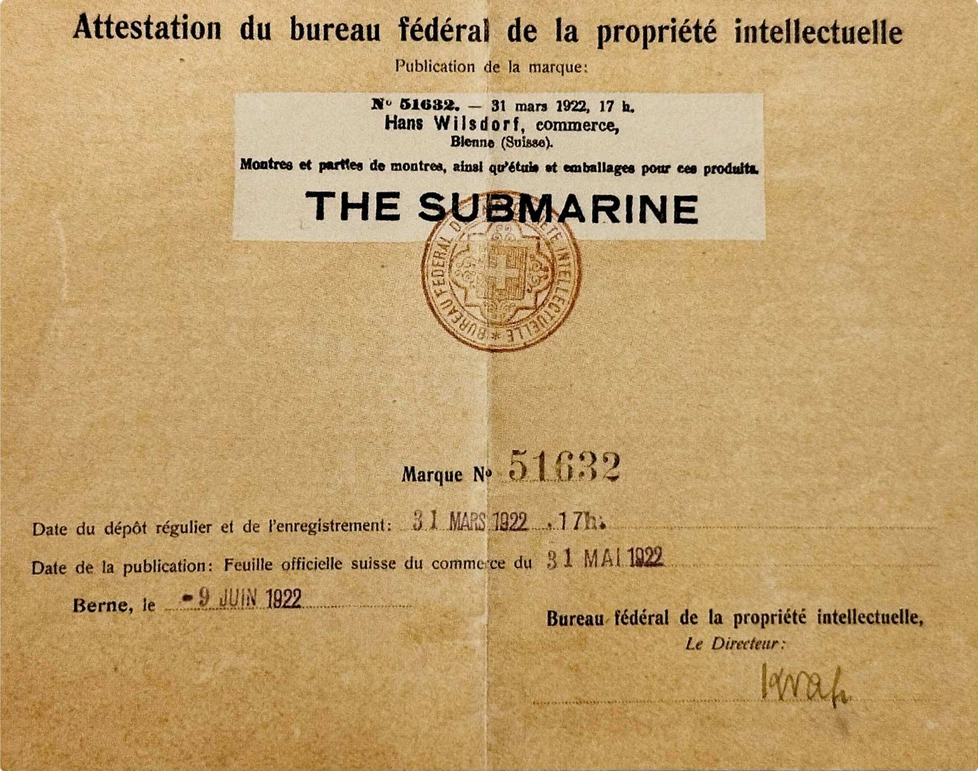 Submarine腕表认证