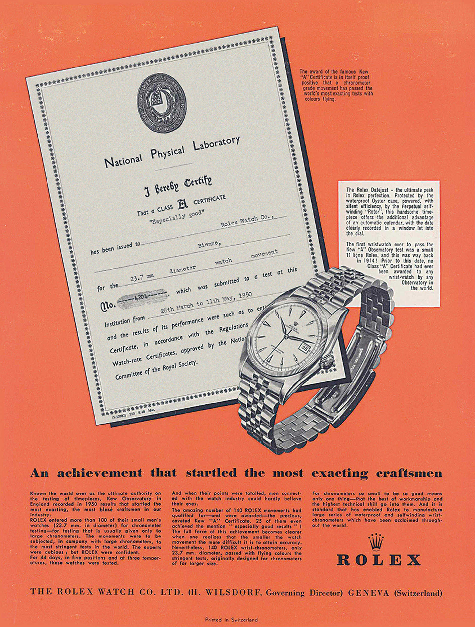 National Physical Laboratory advertisement