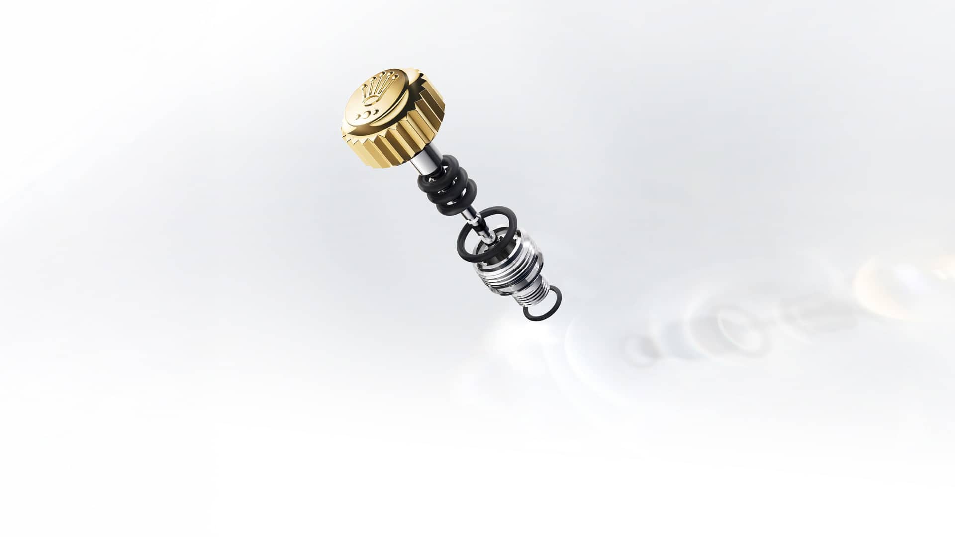 Triplock winding crown