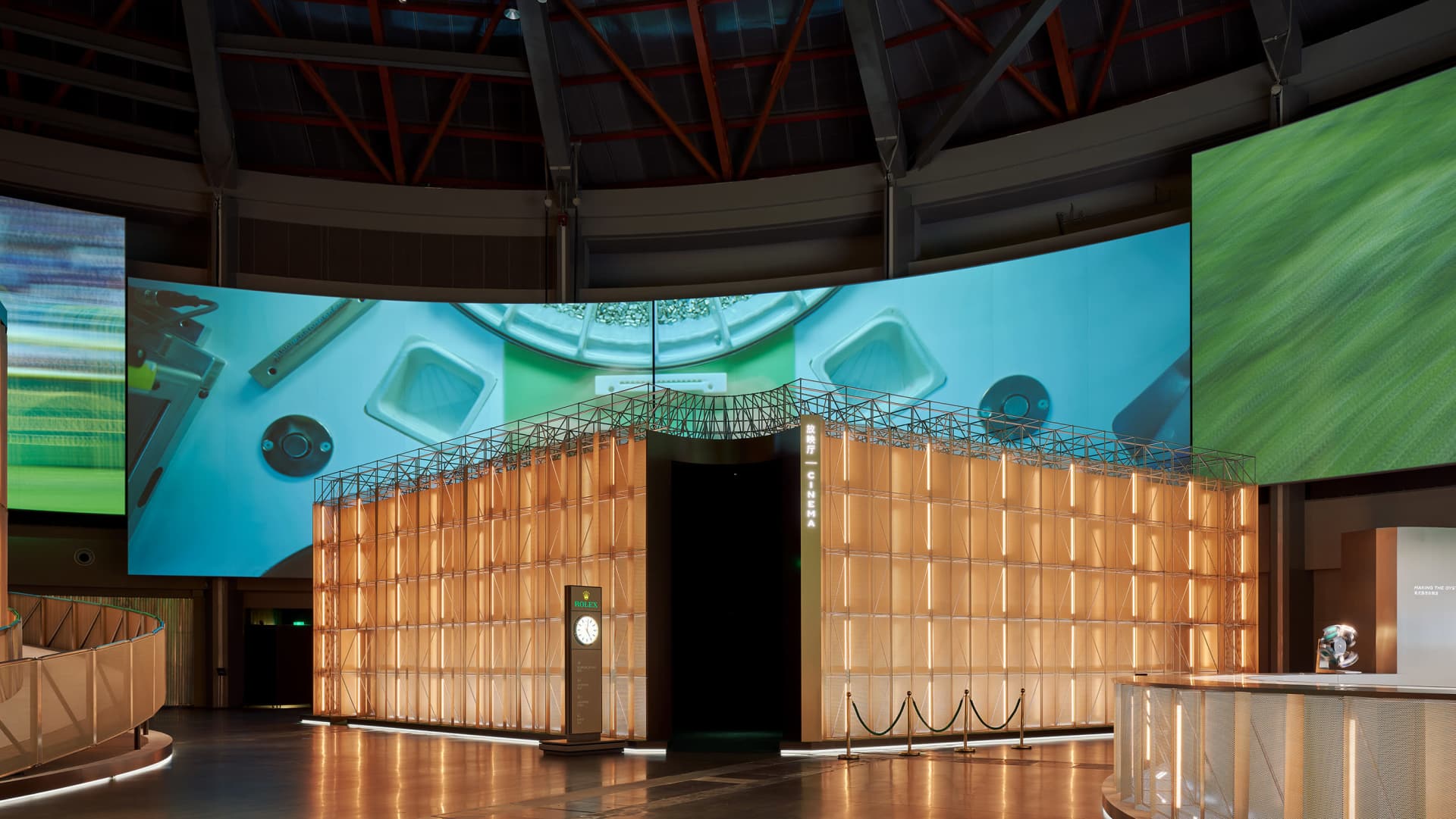 The exhibition interior