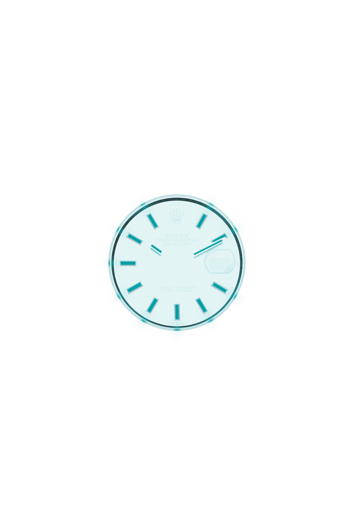 Datejust 41, Oyster, 41 mm, Oystersteel and white gold, Dial : Green ombré, Rolex