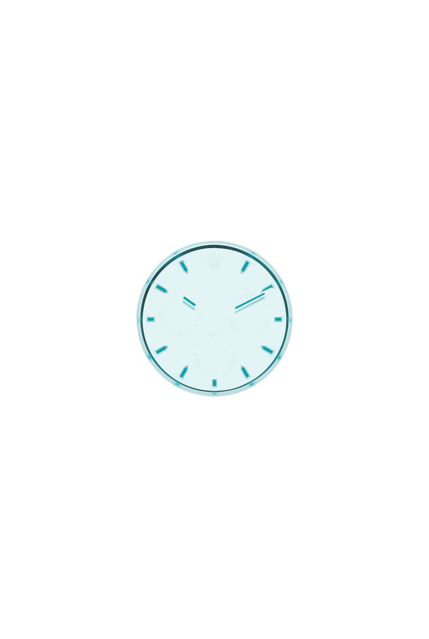 宇宙计型迪通拿, 蚝式，40毫米，黄金, 表盘 : 绿松石蓝色及黑色, Rolex