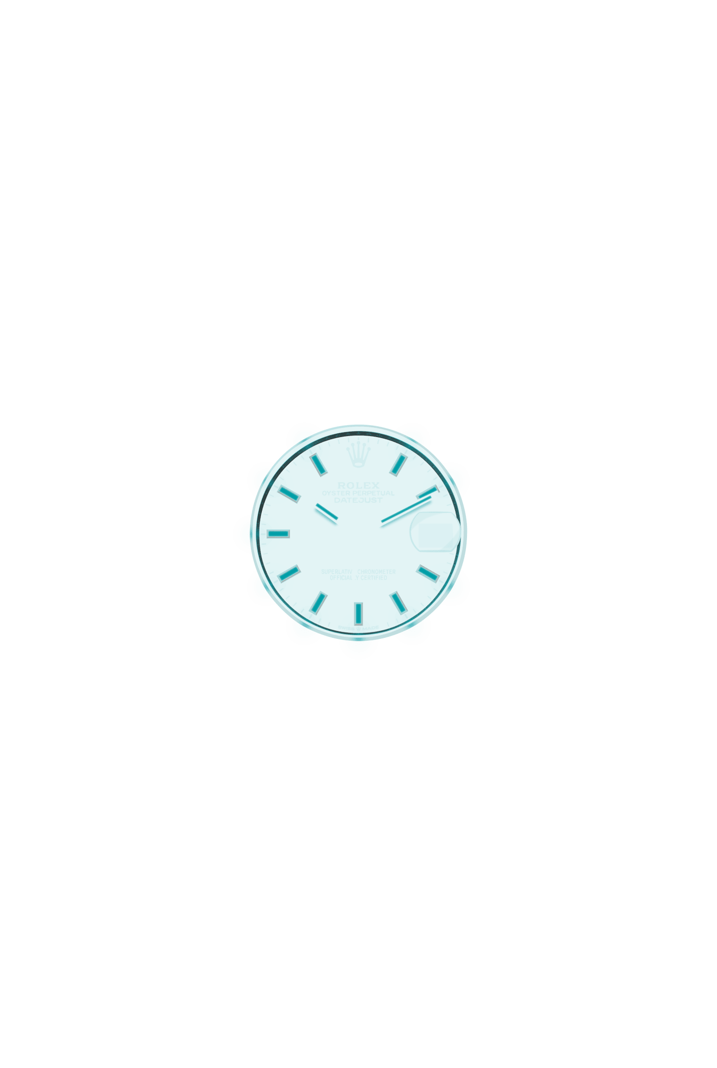 日志型 31, 蚝式，31毫米，钻石、白色黄金及蚝式钢, 表盘 : 薄荷绿色, Rolex