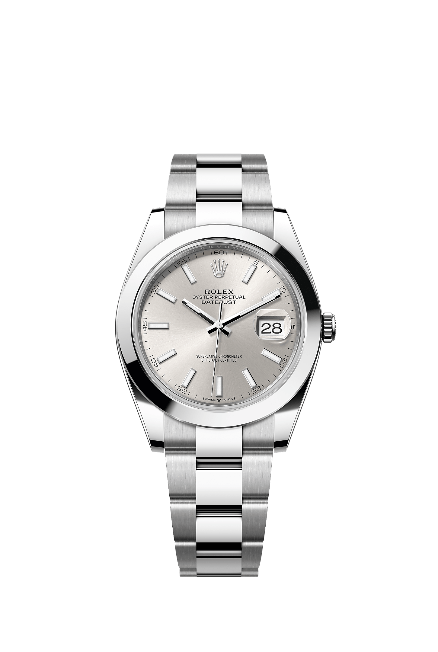 Datejust 41, Oyster, 41 mm, Oystersteel, Dial : Silver, Rolex