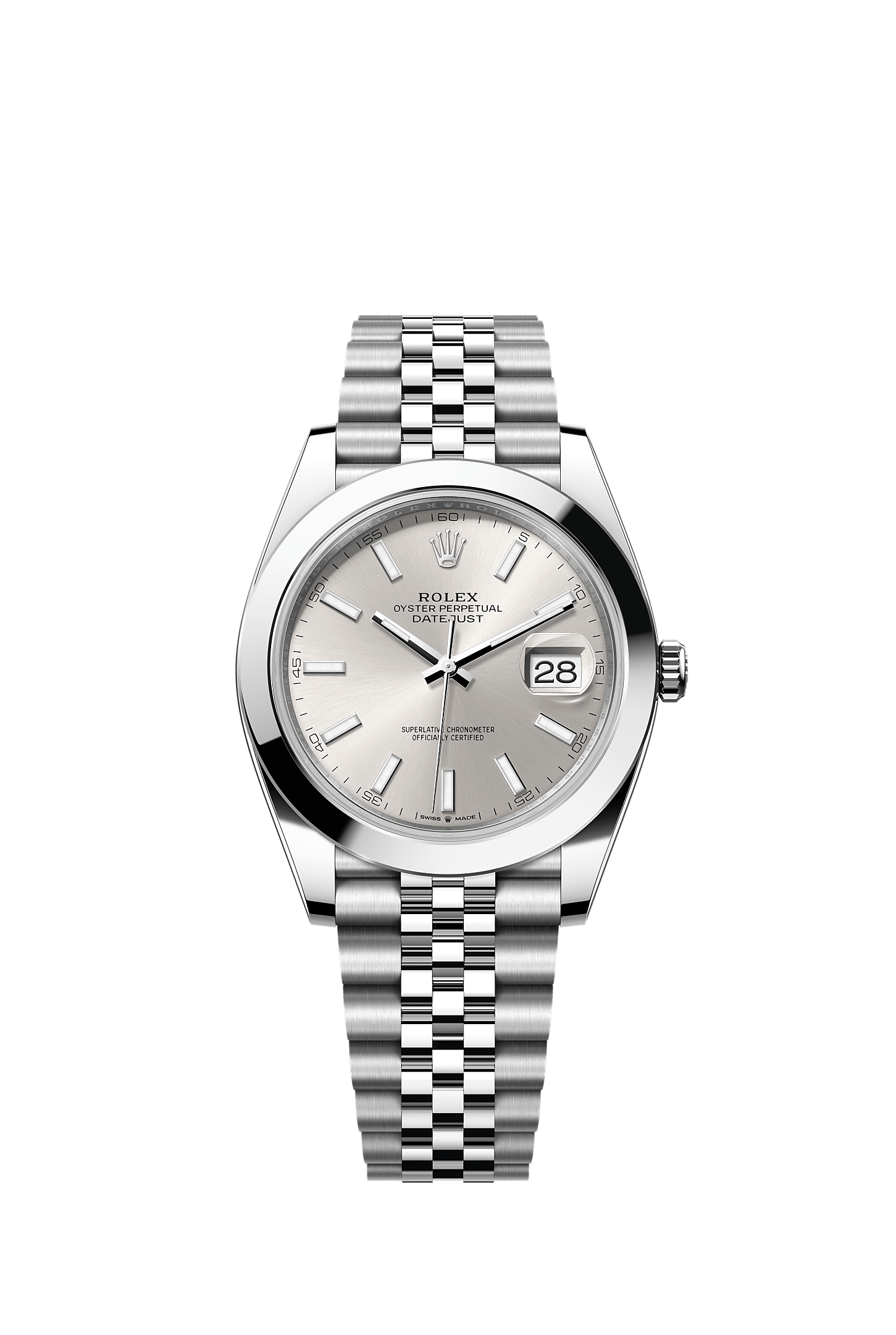 Datejust 41, Oyster, 41 mm, Oystersteel, Dial : Silver, Rolex