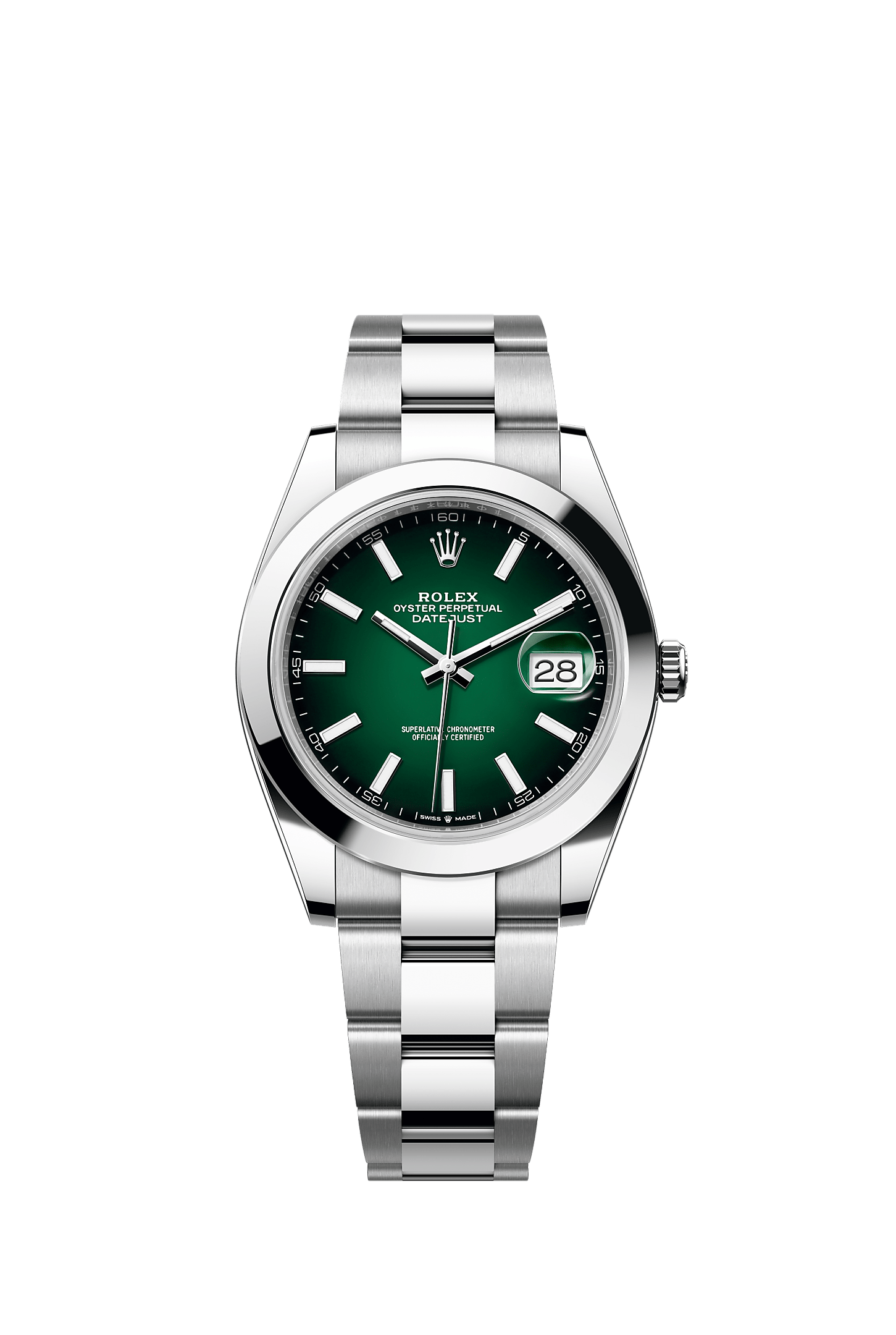 Datejust 41, Oyster, 41 mm, Oystersteel, Dial : Green ombré, Rolex