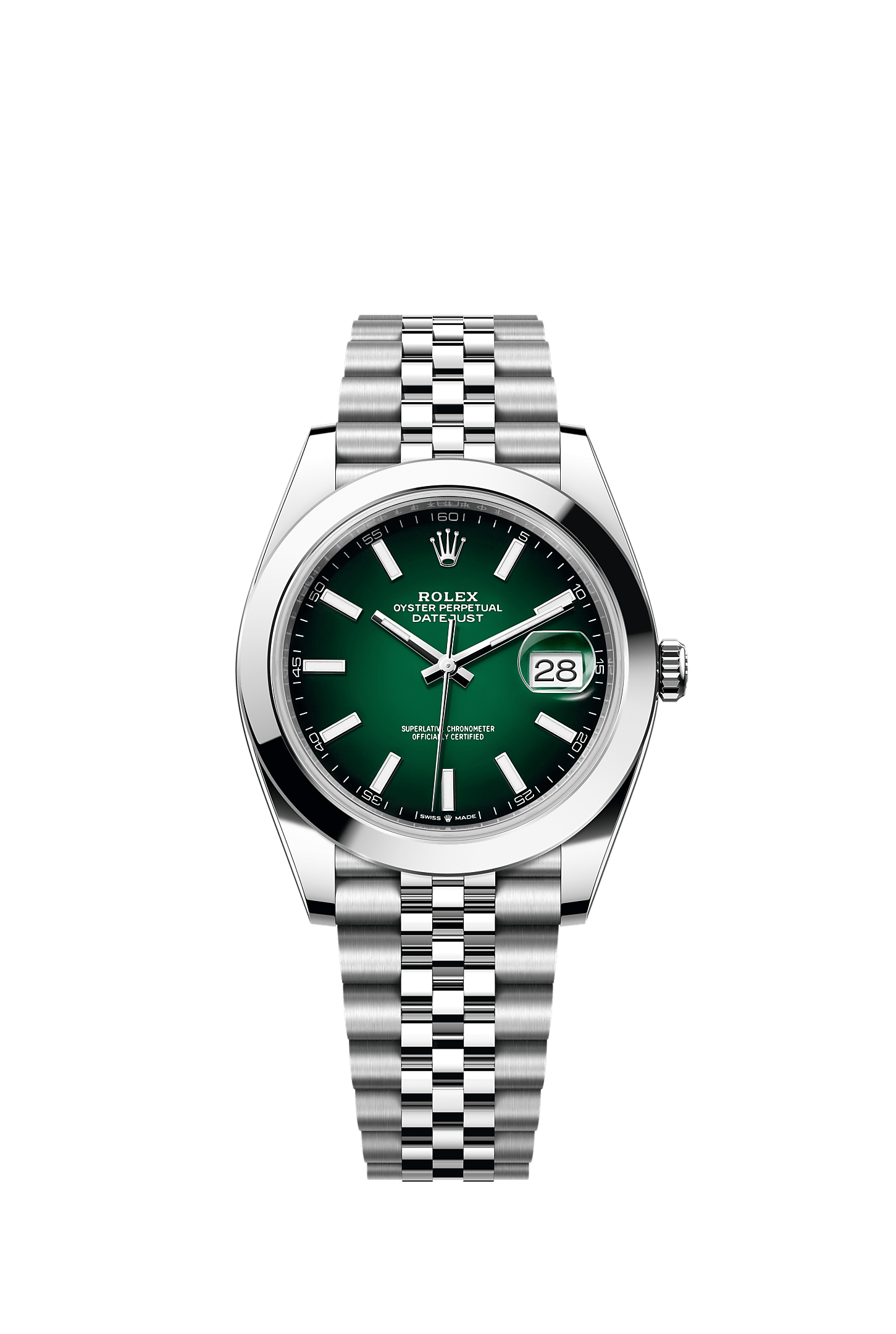 Datejust 41, Oyster, 41 mm, Oystersteel, Dial : Green ombré, Rolex