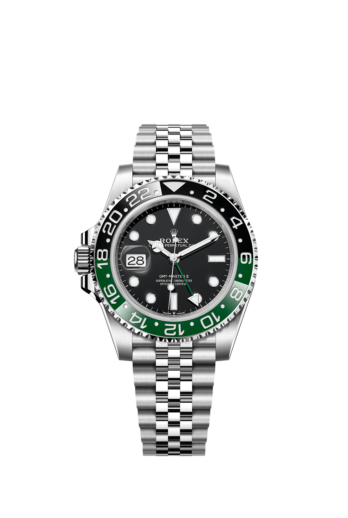 格林尼治型 II, 蚝式，40毫米，蚝式钢, 表盘 : 黑色, Rolex