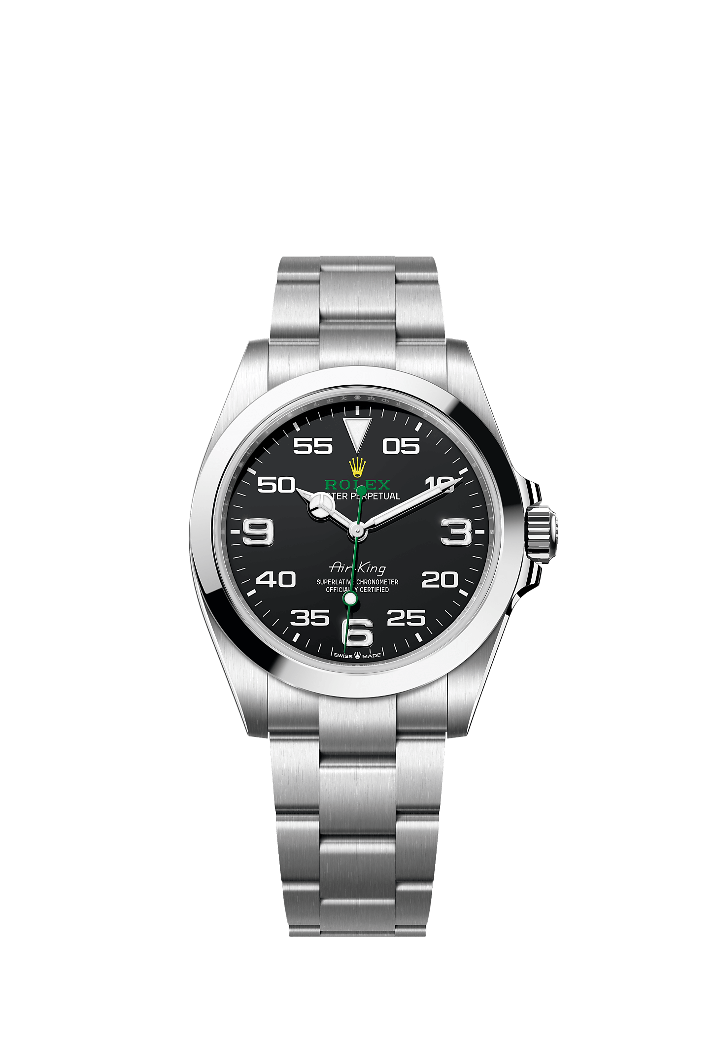Air-King, Oyster, 40 mm, Oystersteel, Dial : Black, Rolex