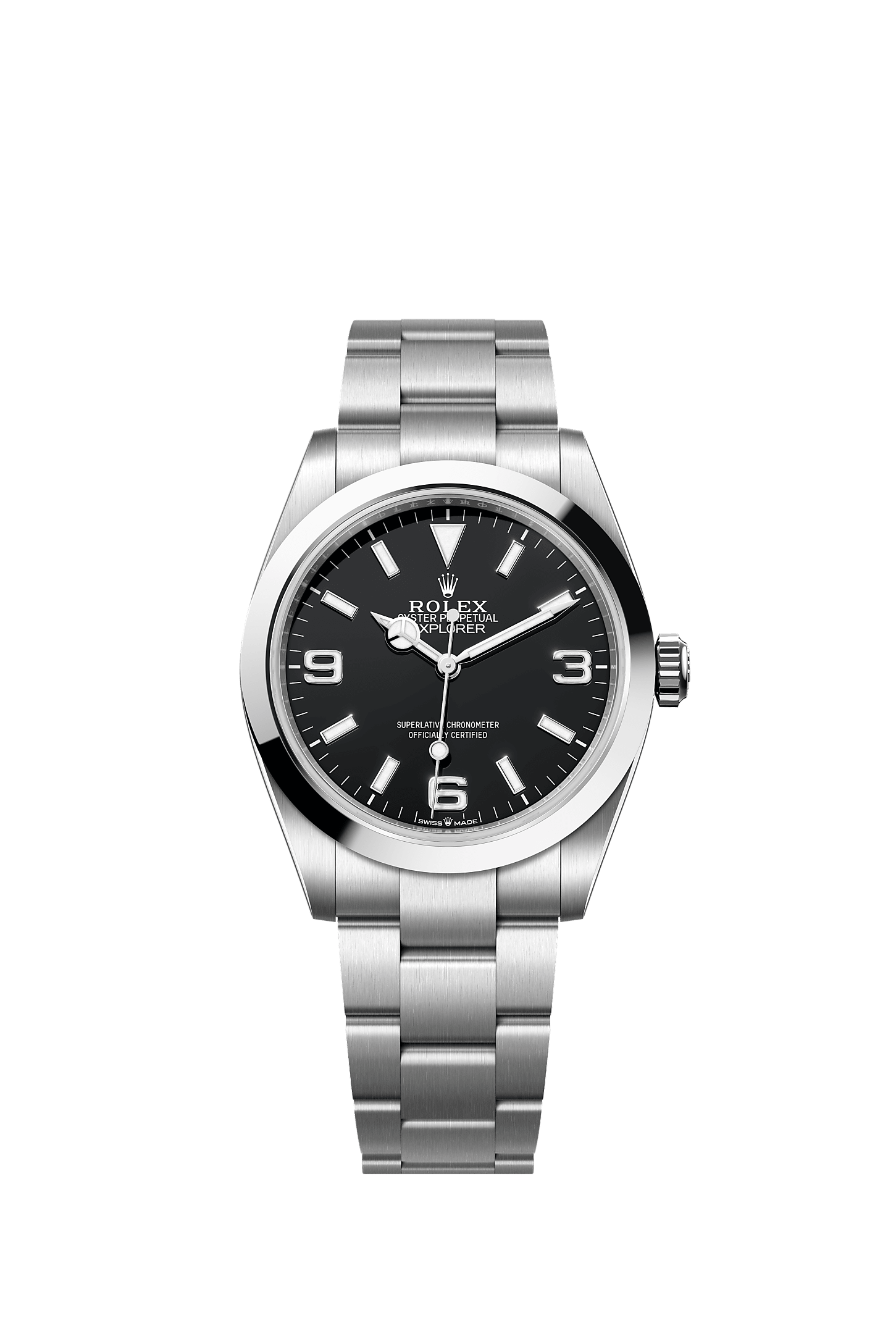 Explorer 40, Oyster, 40 mm, Oystersteel, Dial : Black, Rolex