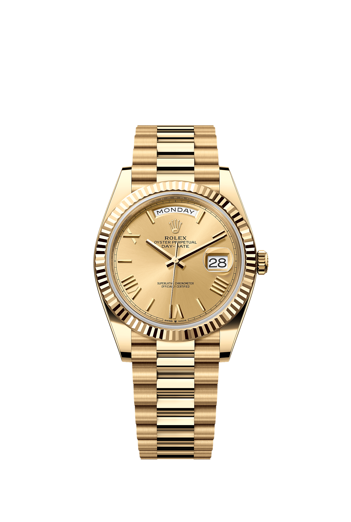 Day-Date 40, Oyster, 40 mm, yellow gold, Dial : Champagne-colour, Rolex