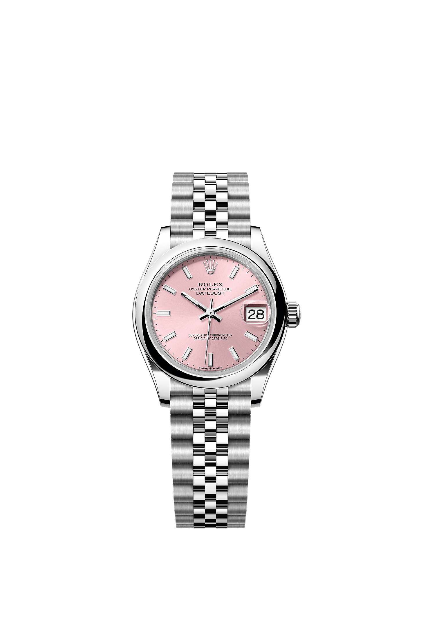 Datejust 31, Oyster, 31 mm, Oystersteel, Dial : Pink, Rolex