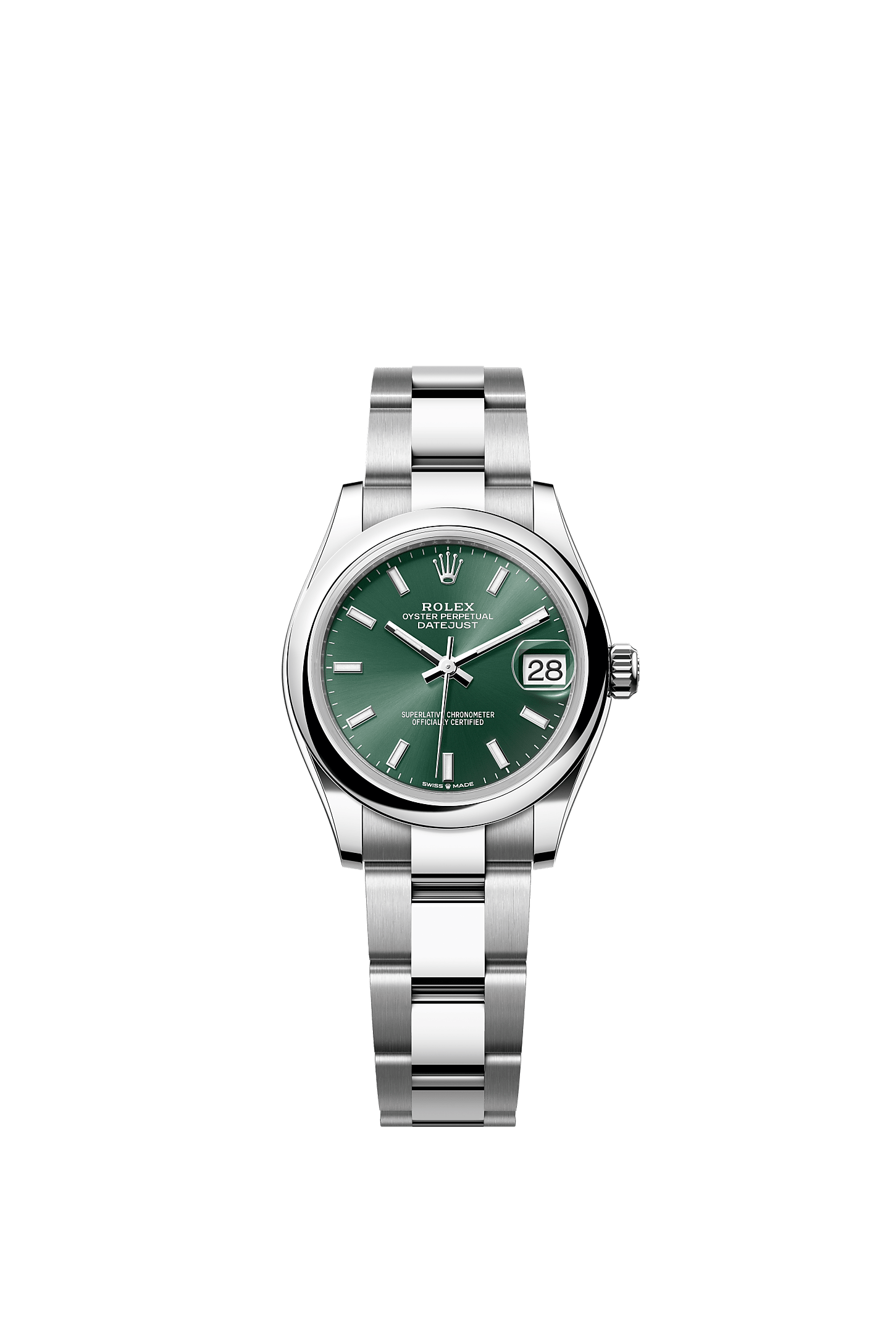 Datejust 31, Oyster, 31 mm, Oystersteel, Dial : Mint green, Rolex