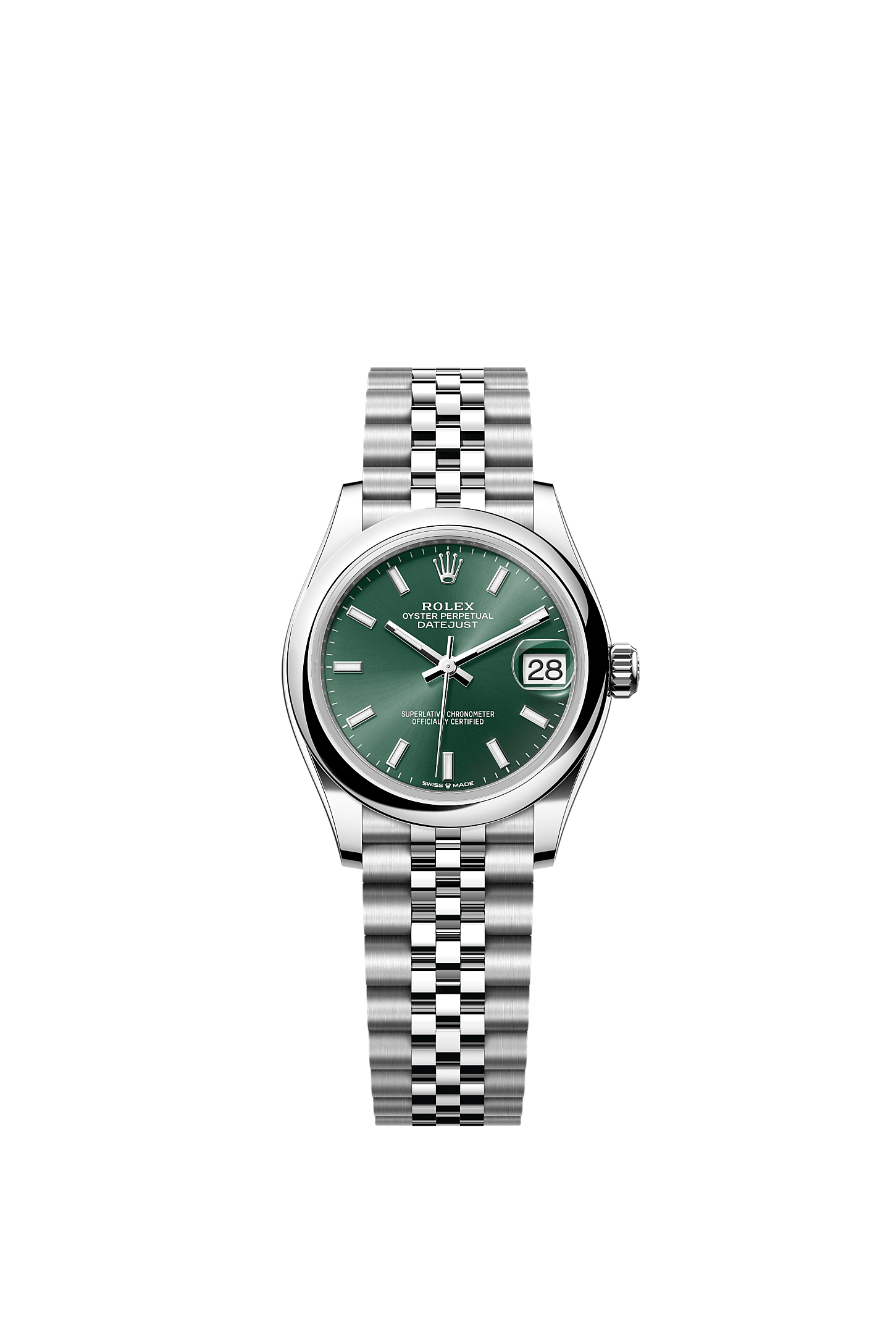 Datejust 31, Oyster, 31 mm, Oystersteel, Dial : Mint green, Rolex