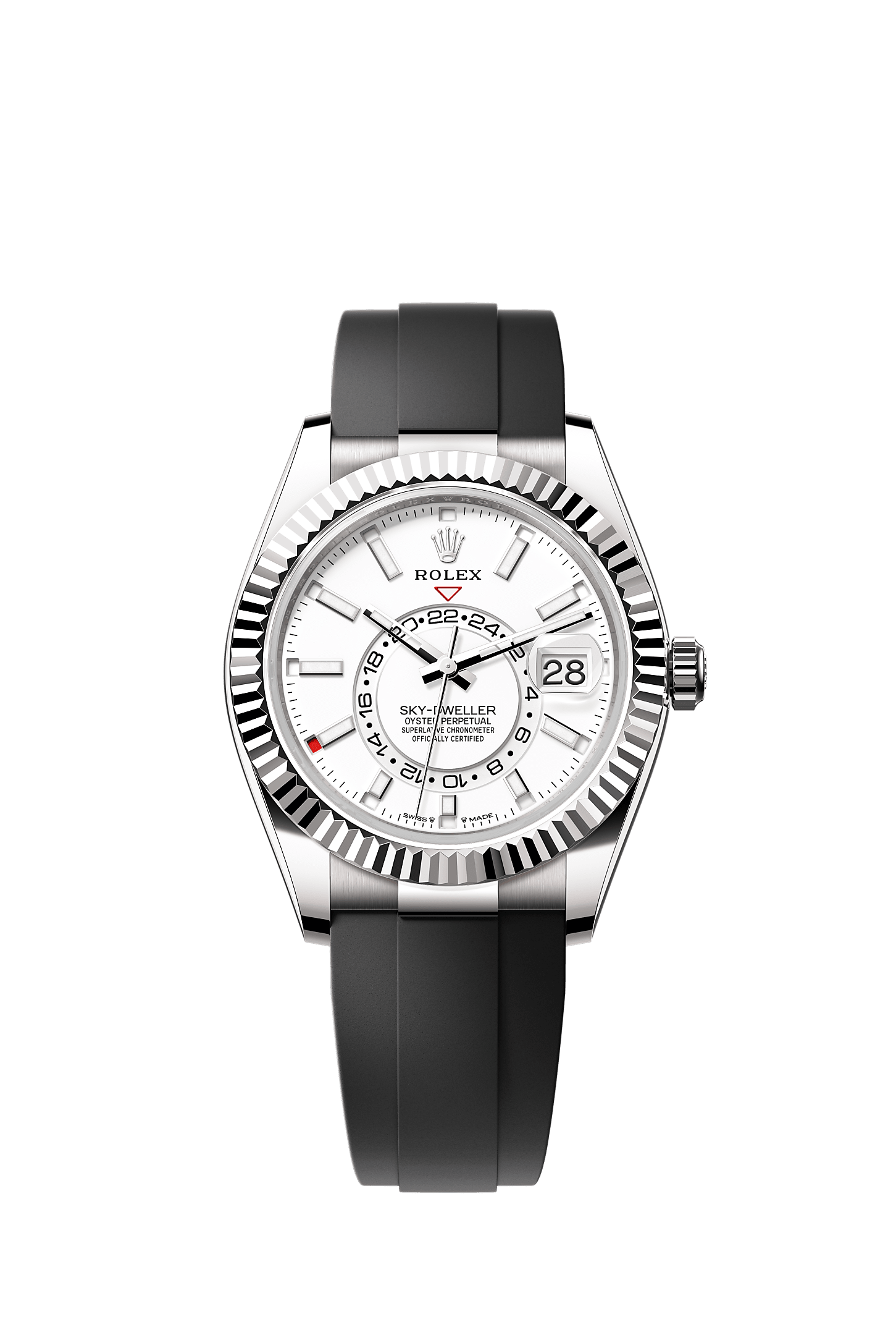Sky-Dweller, Oyster, 42 mm, white gold, Dial : Intense white, Rolex