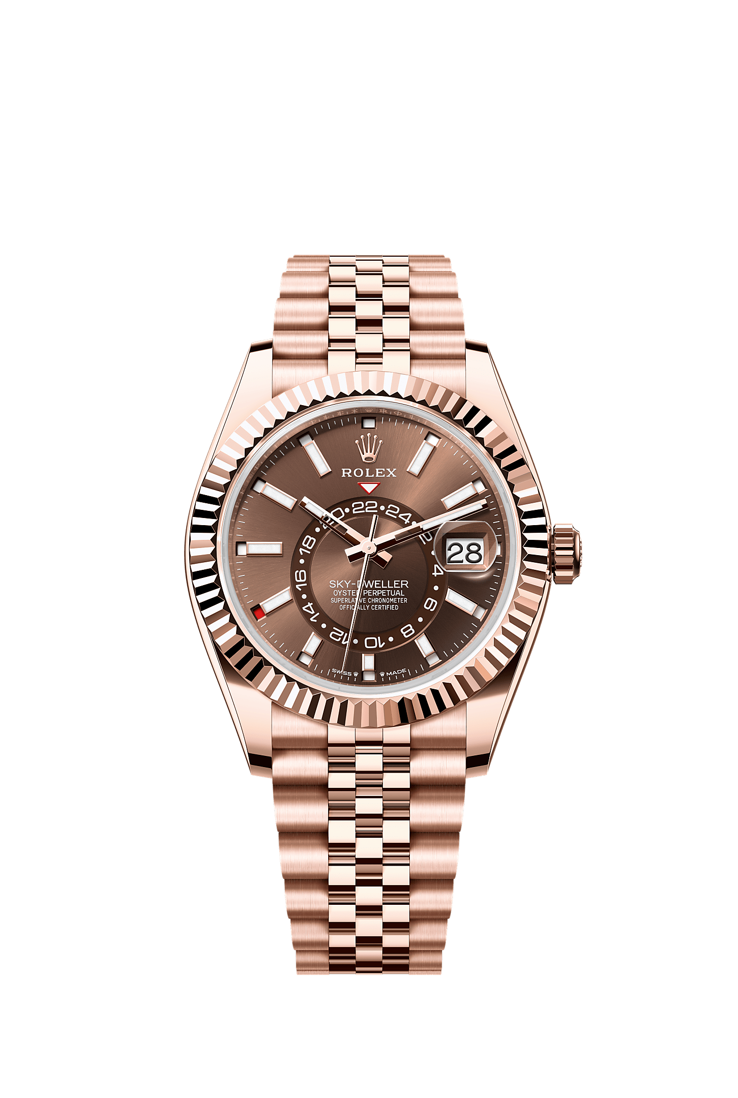 纵航者型, 蚝式，42毫米，永恒玫瑰金, 表盘 : 巧克力色, Rolex