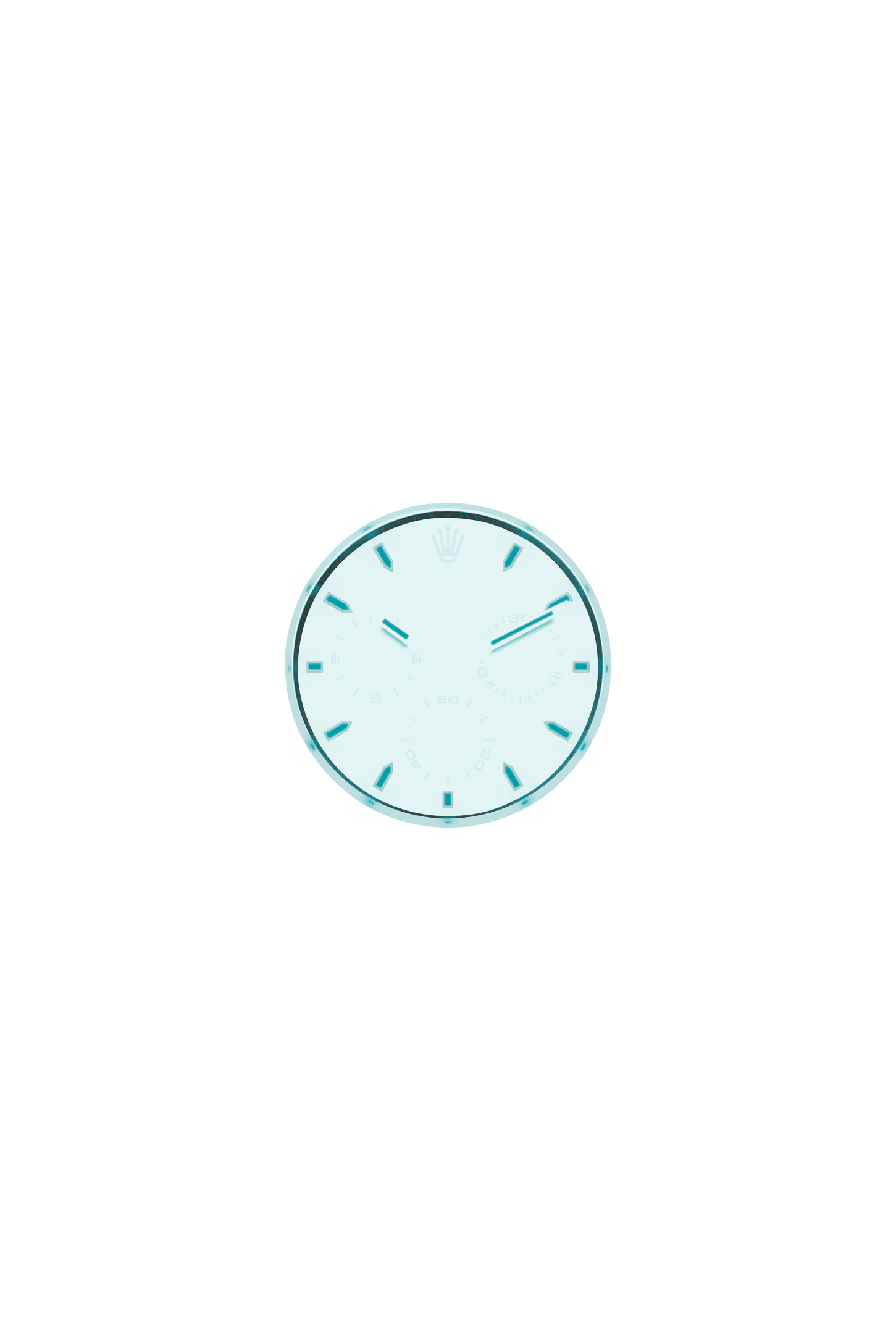 宇宙计型迪通拿, 蚝式，40毫米，铂金, 表盘 : 冰蓝色，栗棕色计时盘外圈, Rolex