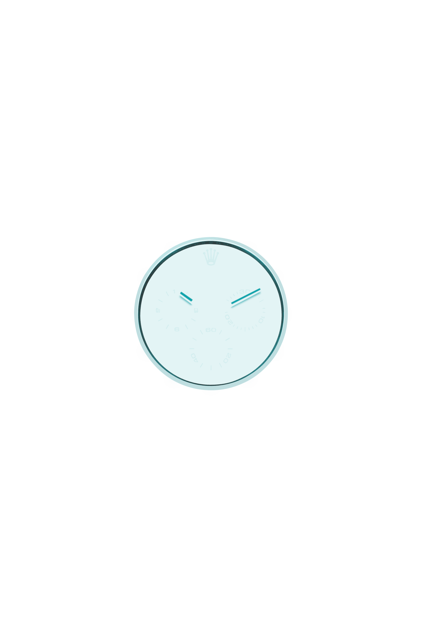 宇宙计型迪通拿, 蚝式，40毫米，铂金, 表盘 : 冰蓝色，栗棕色计时盘外圈镶钻石, Rolex