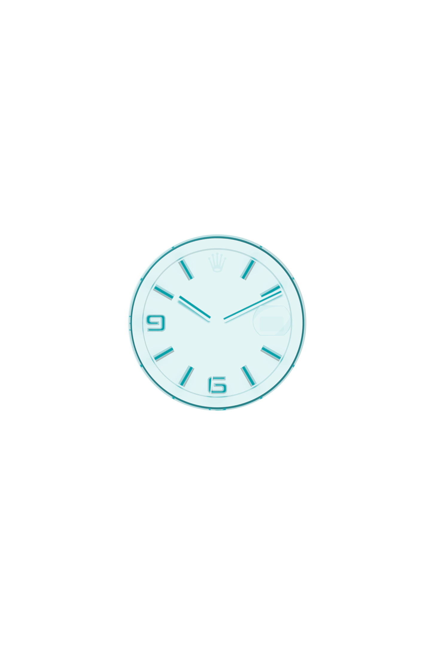 Land-Dweller 40, Oyster, 40 mm, platinum, Dial : Ice blue, honeycomb 
motif, Rolex