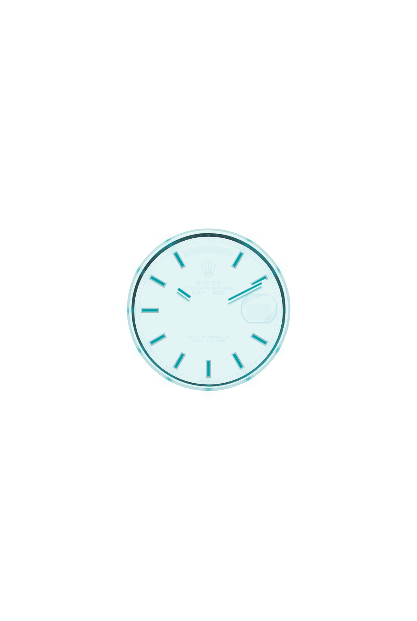 Day-Date 40, Oyster, 40 mm, white gold and diamonds, Dial : Slate, Rolex