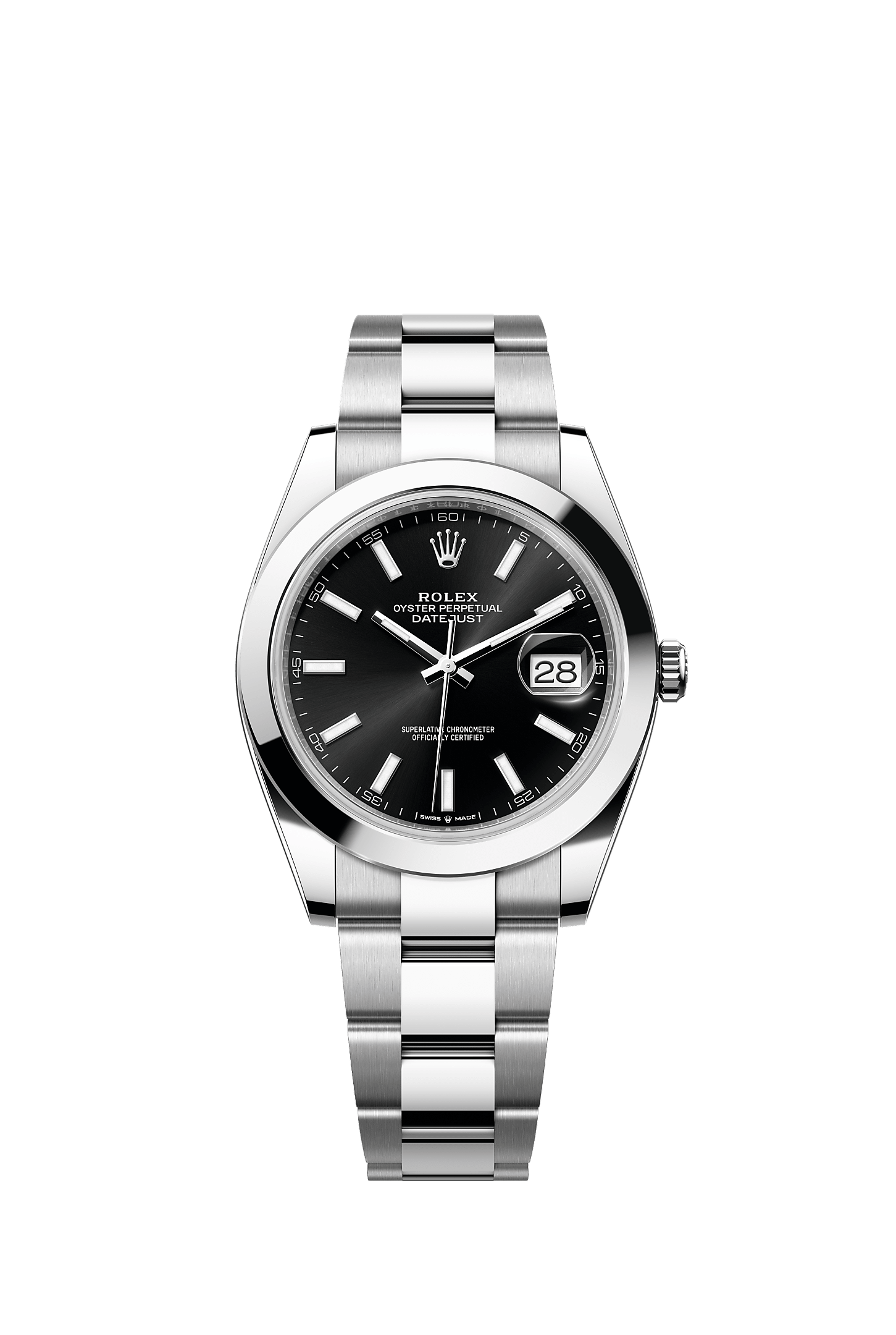 Datejust 41, Oyster, 41 mm, Oystersteel, Dial : Bright black, Rolex