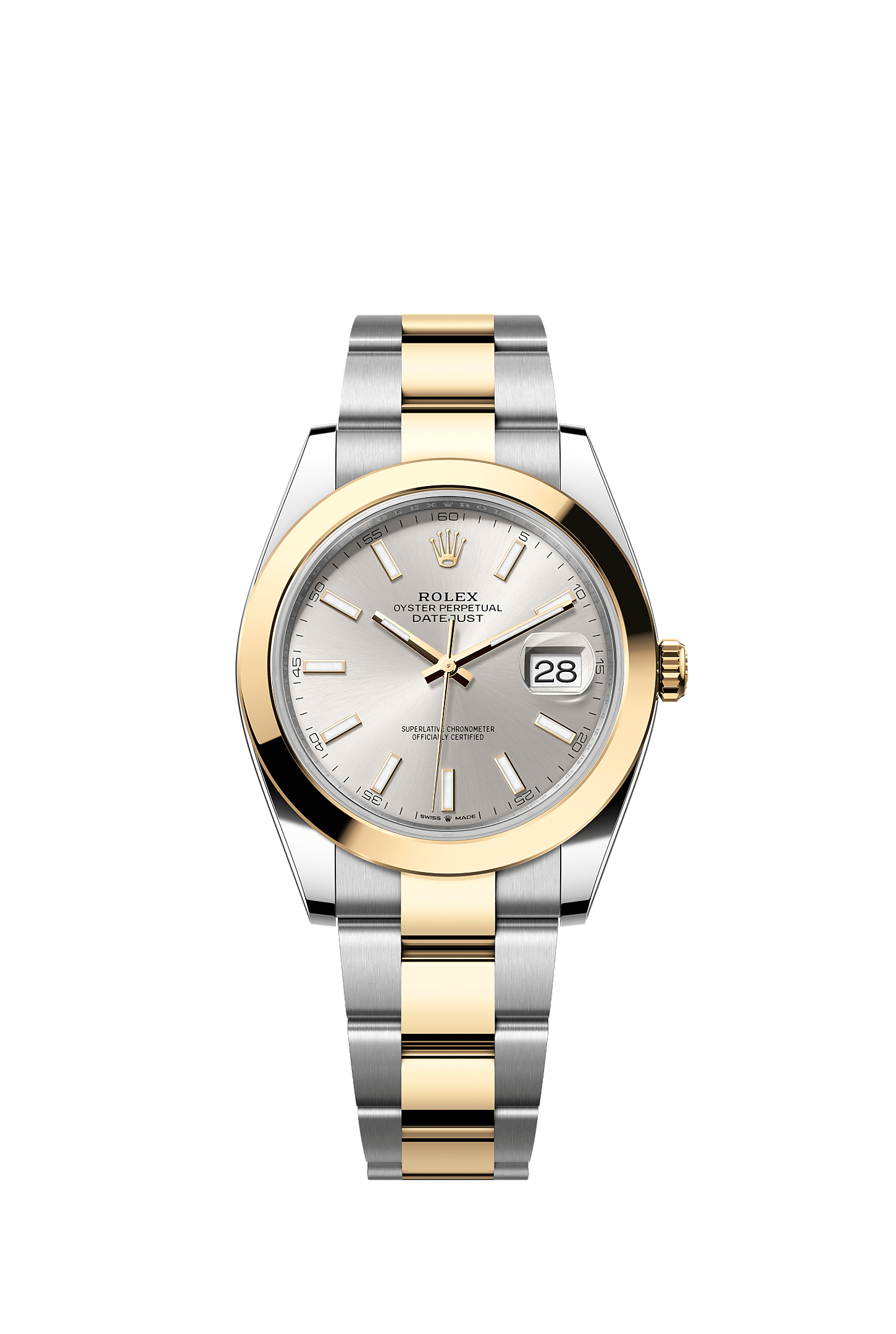 Datejust 41, Oyster, 41 mm, Oystersteel and yellow gold, Dial : Silver, Rolex