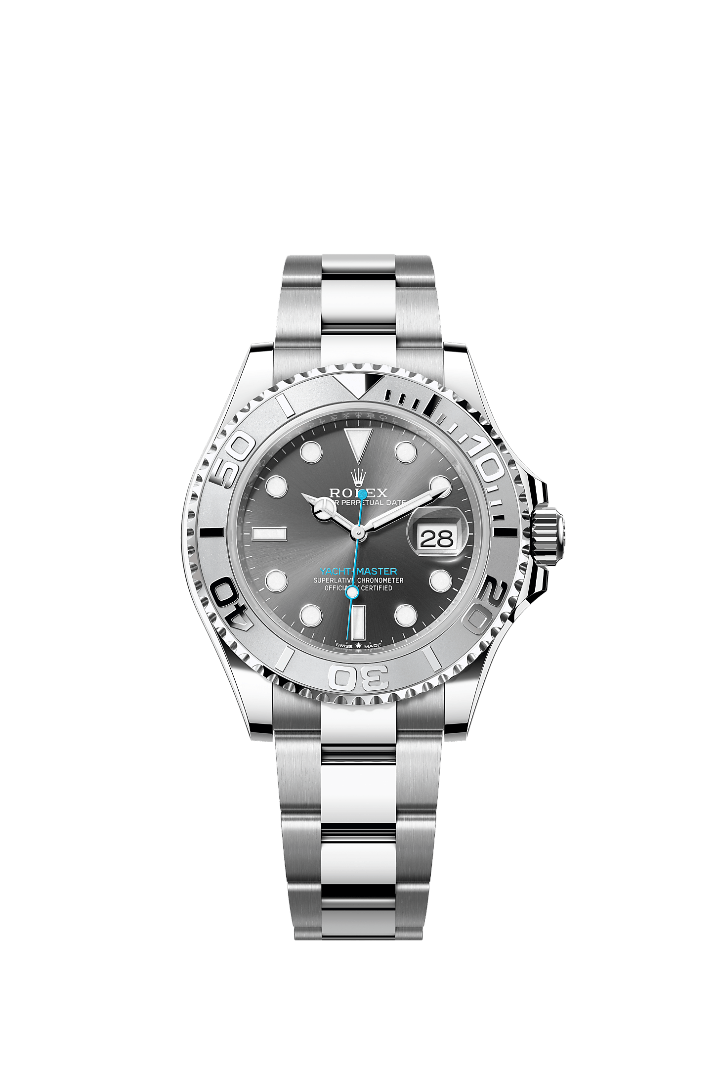 Yacht-Master 40, Oyster, 40 mm, Oystersteel and platinum, Dial : Slate, Rolex