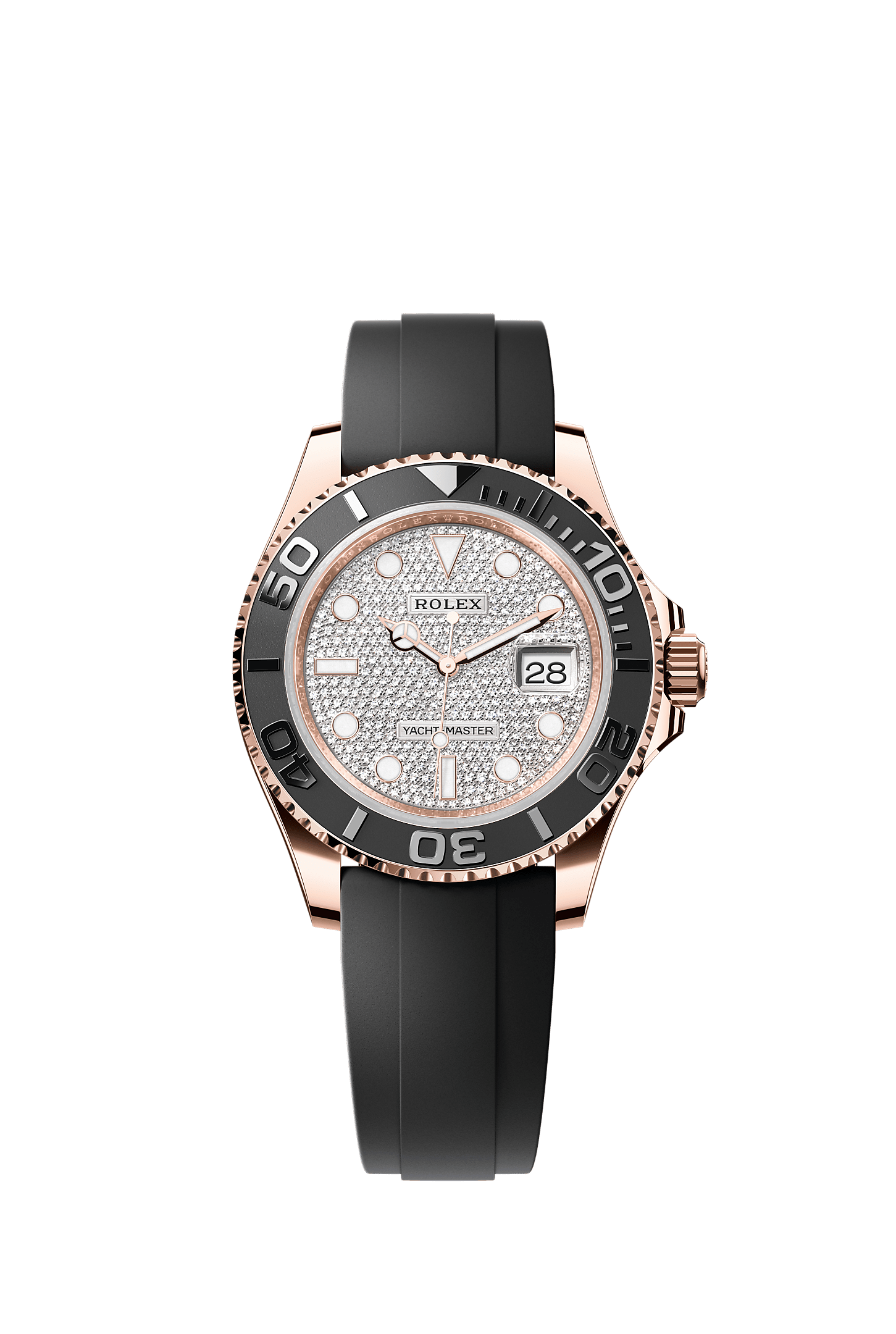 Yacht-Master 40, Oyster, 40 mm, Everose gold, Dial : Diamond-paved, Rolex