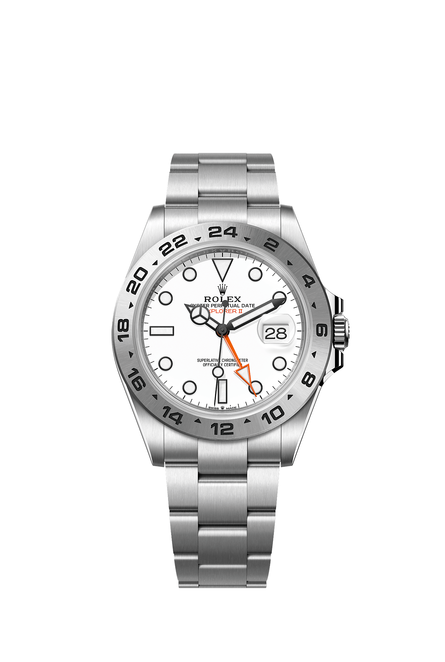Explorer II, Oyster, 42 mm, Oystersteel, Dial : White, Rolex