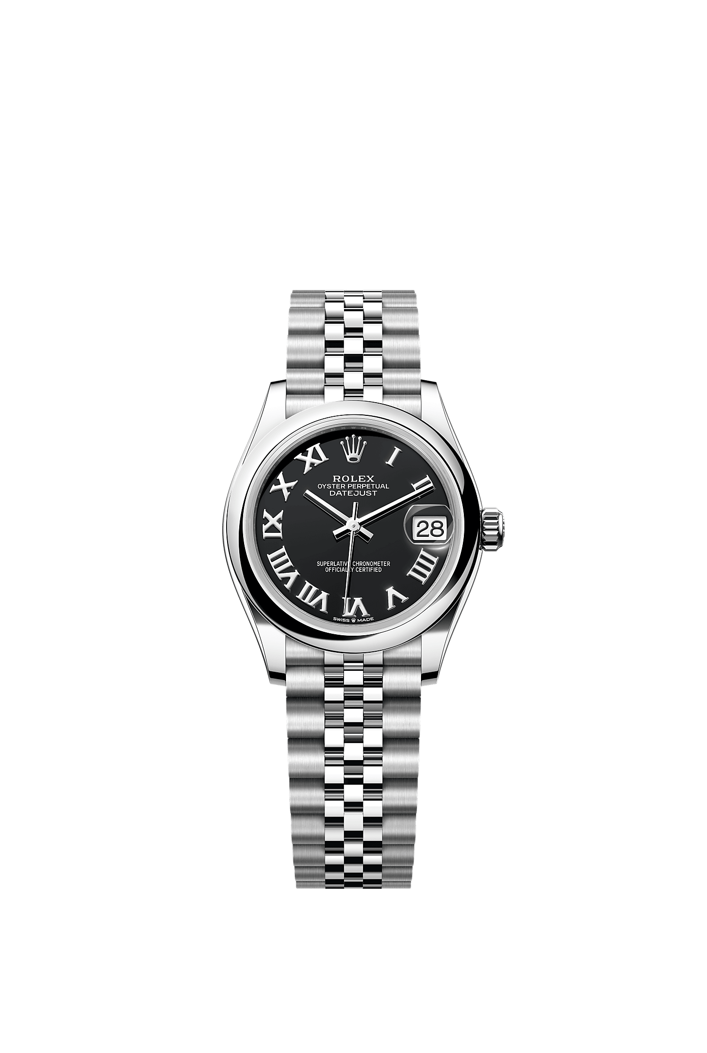 Datejust 31, Oyster, 31 mm, Oystersteel, Dial : Bright black, Rolex
