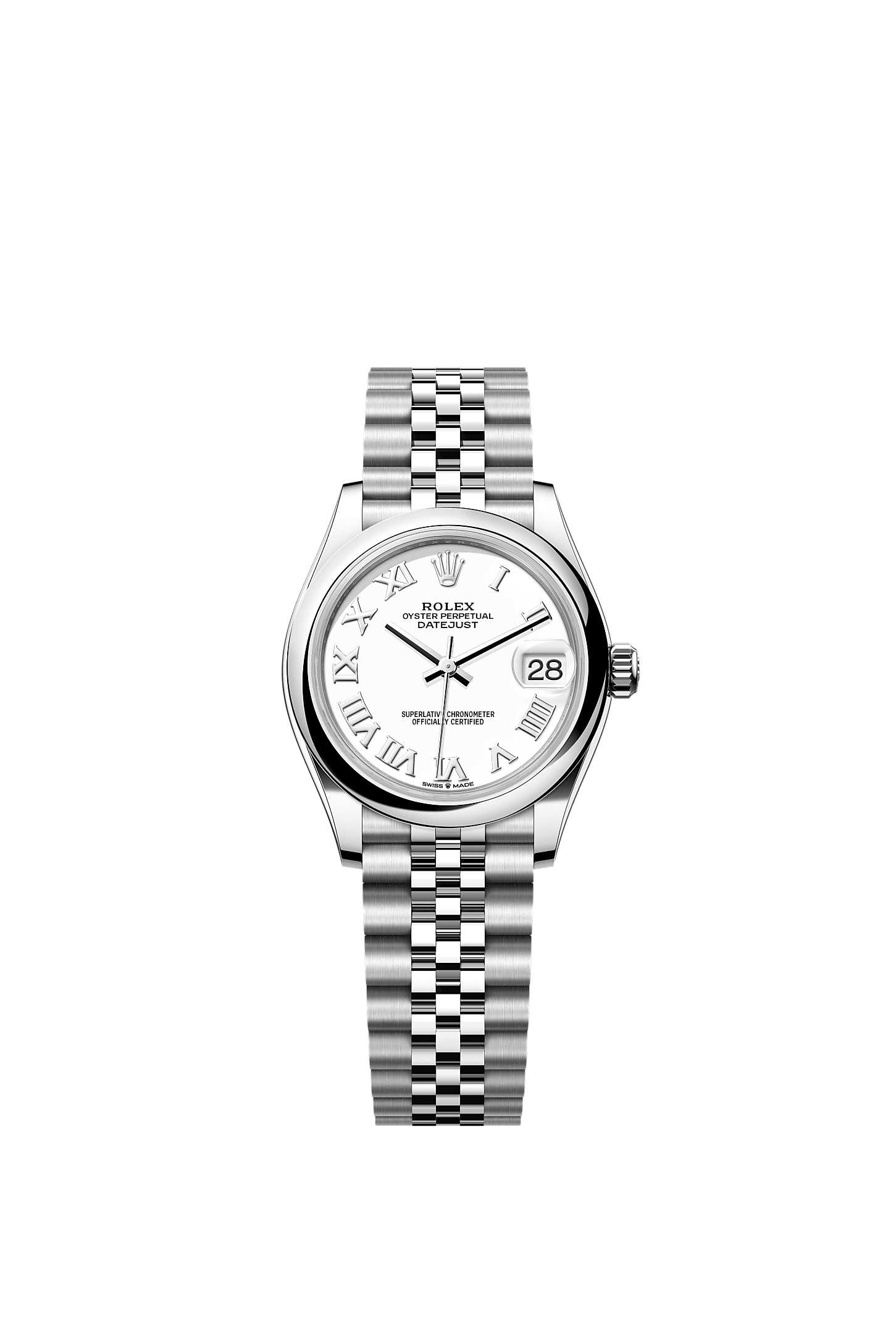 Datejust 31, Oyster, 31 mm, Oystersteel, Dial : White, Rolex