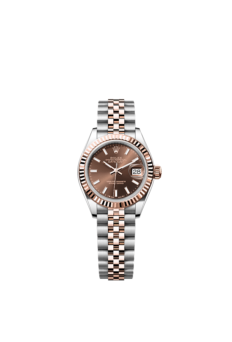 Rolex Lady-Datejust watch: Oystersteel and Everose gold - m279171-0017