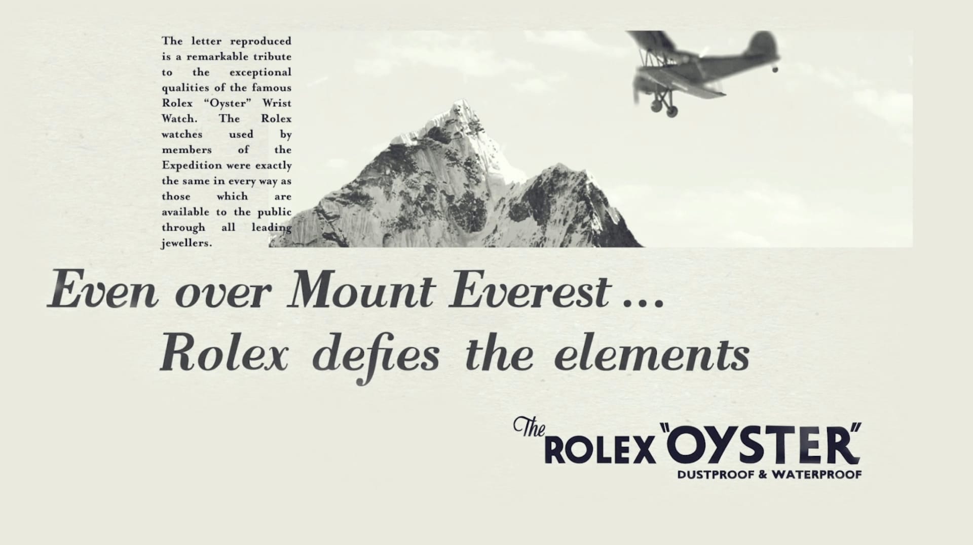 Flying over Everest