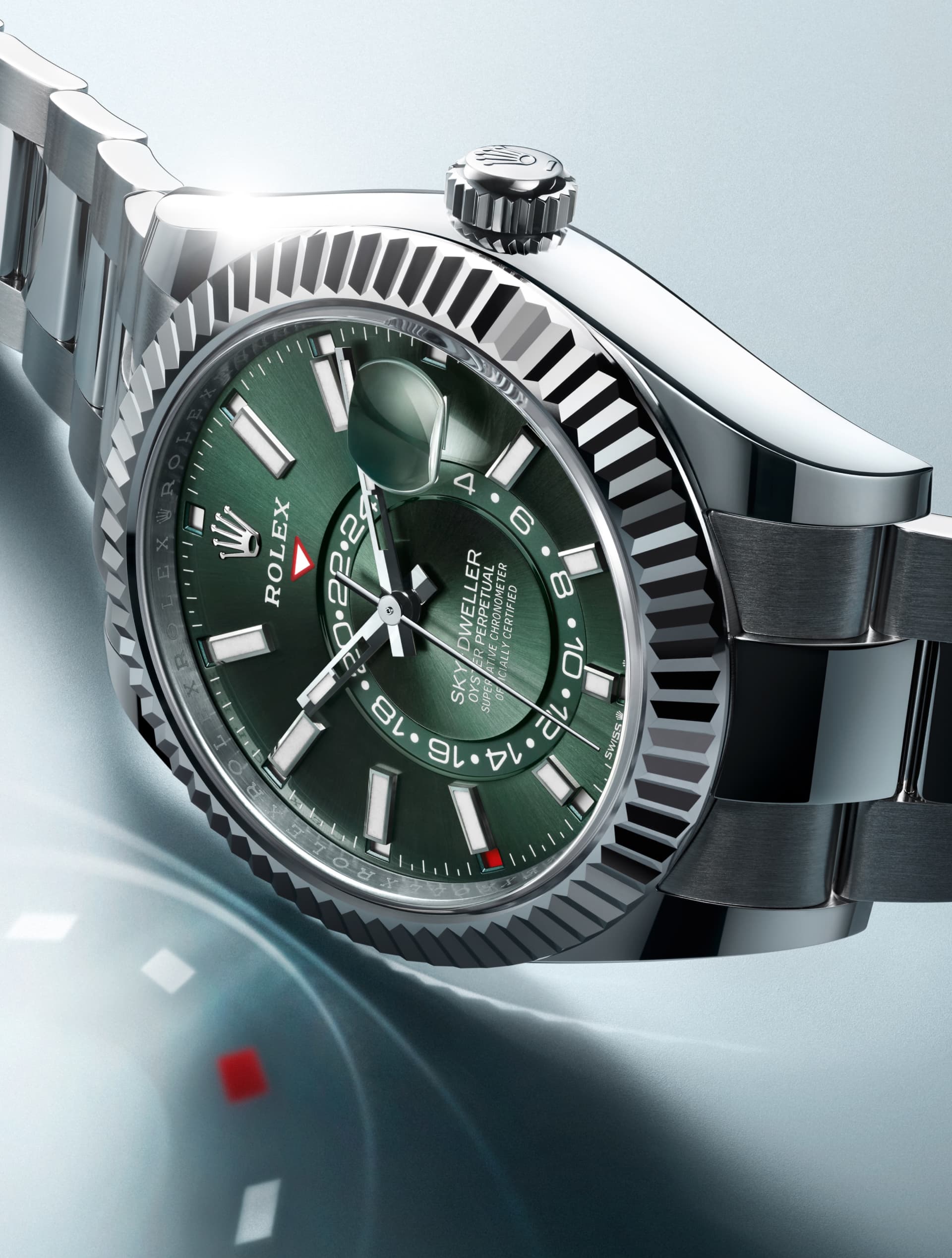 Green dial Sky-Dweller