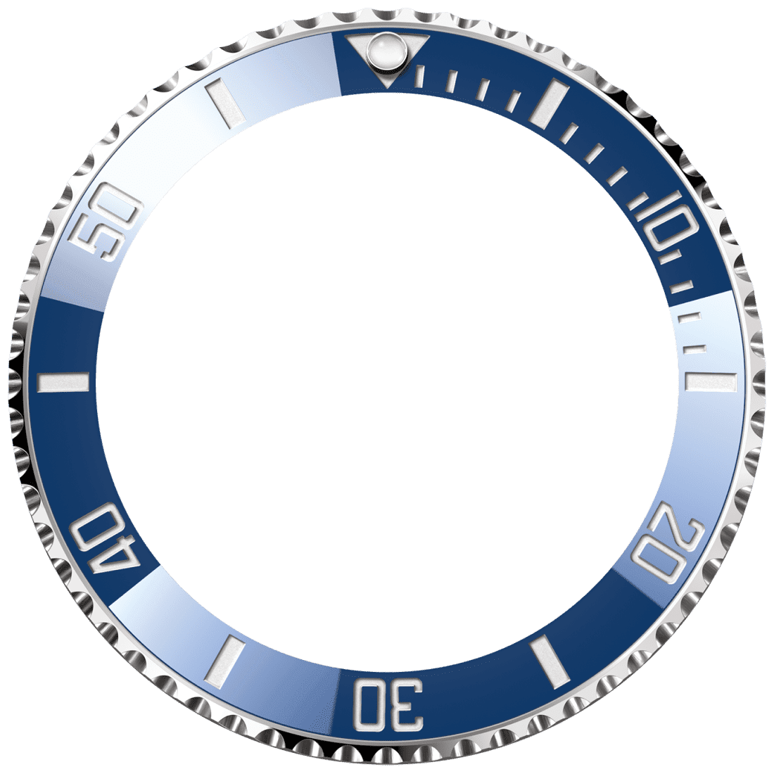 Blue bezel