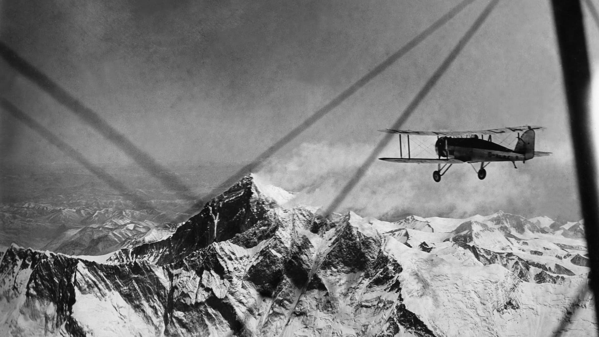 Flying over Everest
