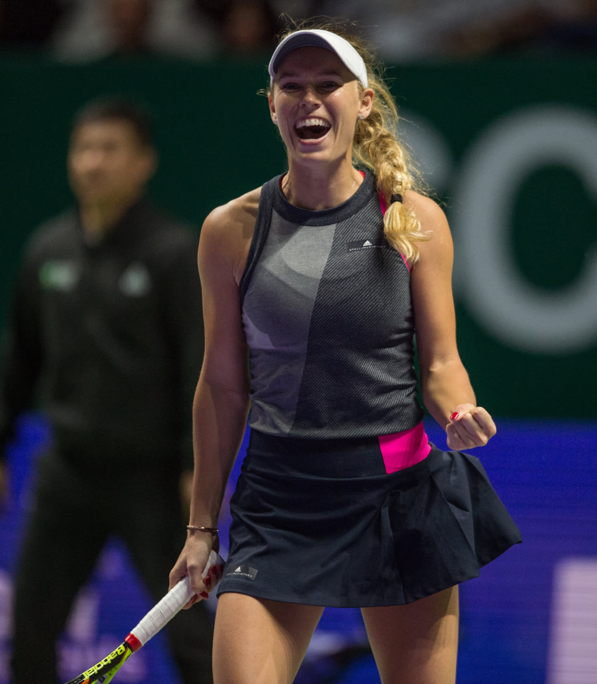Caroline Wozniacki playing