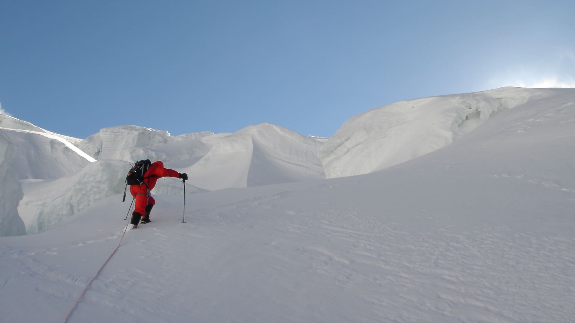 Jean Troillet climbing