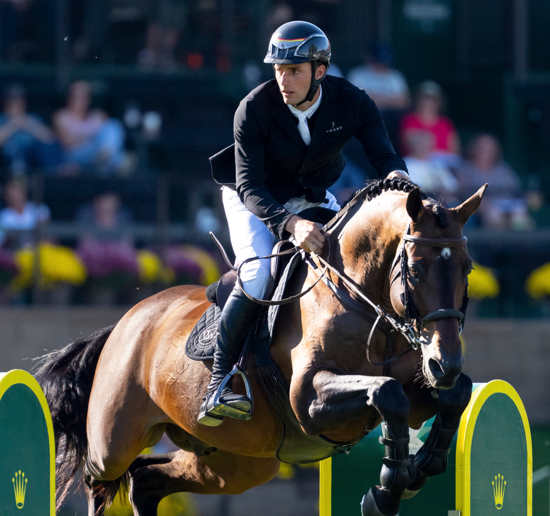 Richard Vogel in the Rolex Grand Slam of Show Jumping 