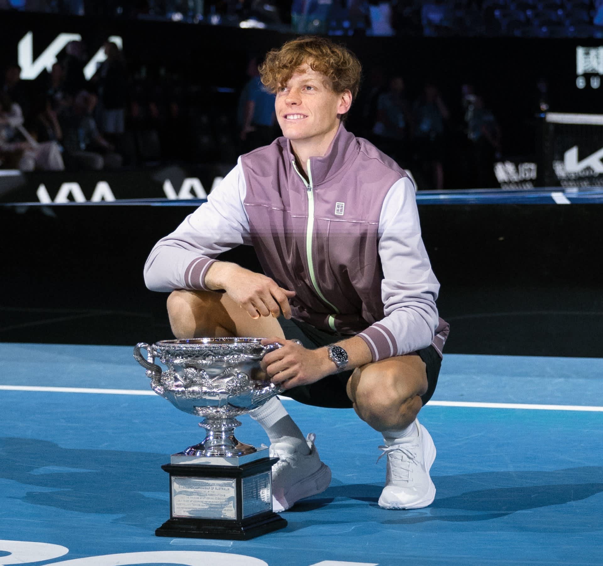 Jannik Sinner Australian Open trophy