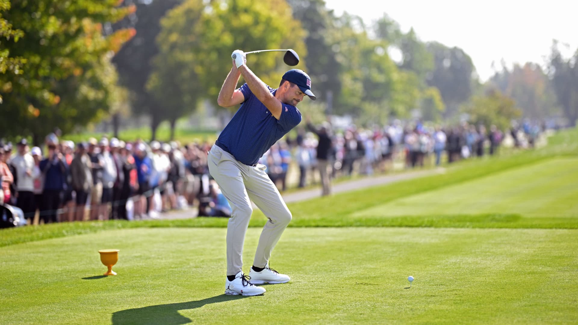 Keegan Bradley on green