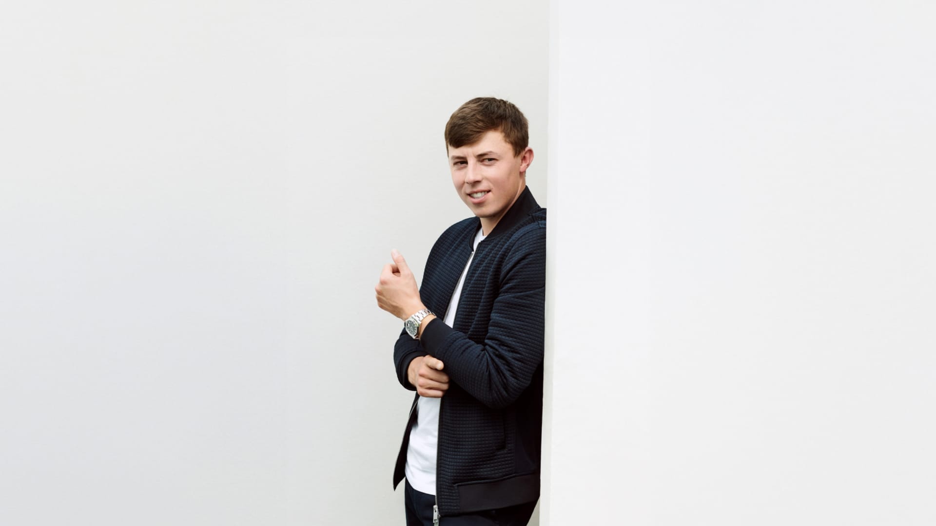 Matt Fitzpatrick watch on wrist