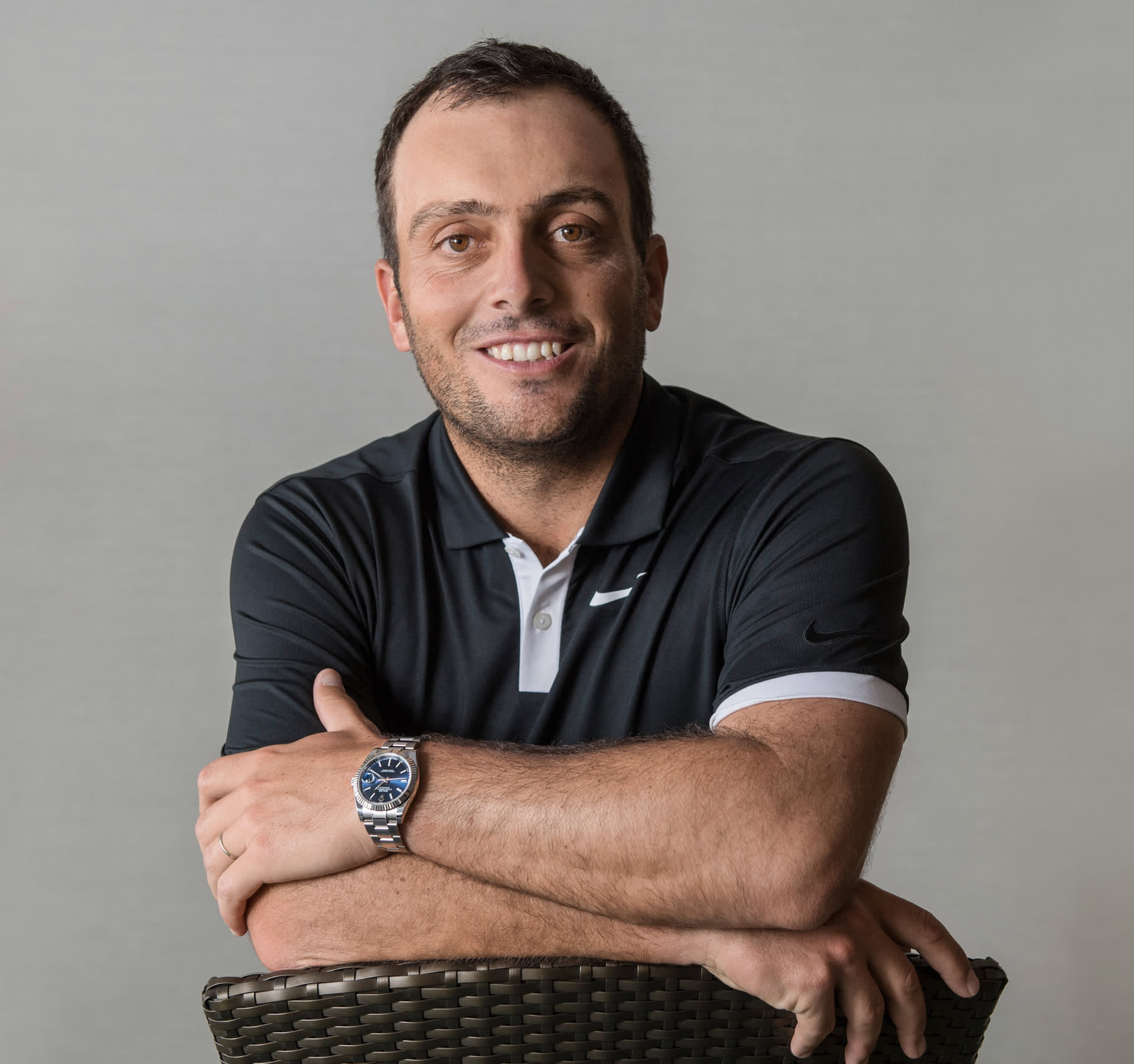 Francesco Molinari watch on wrist