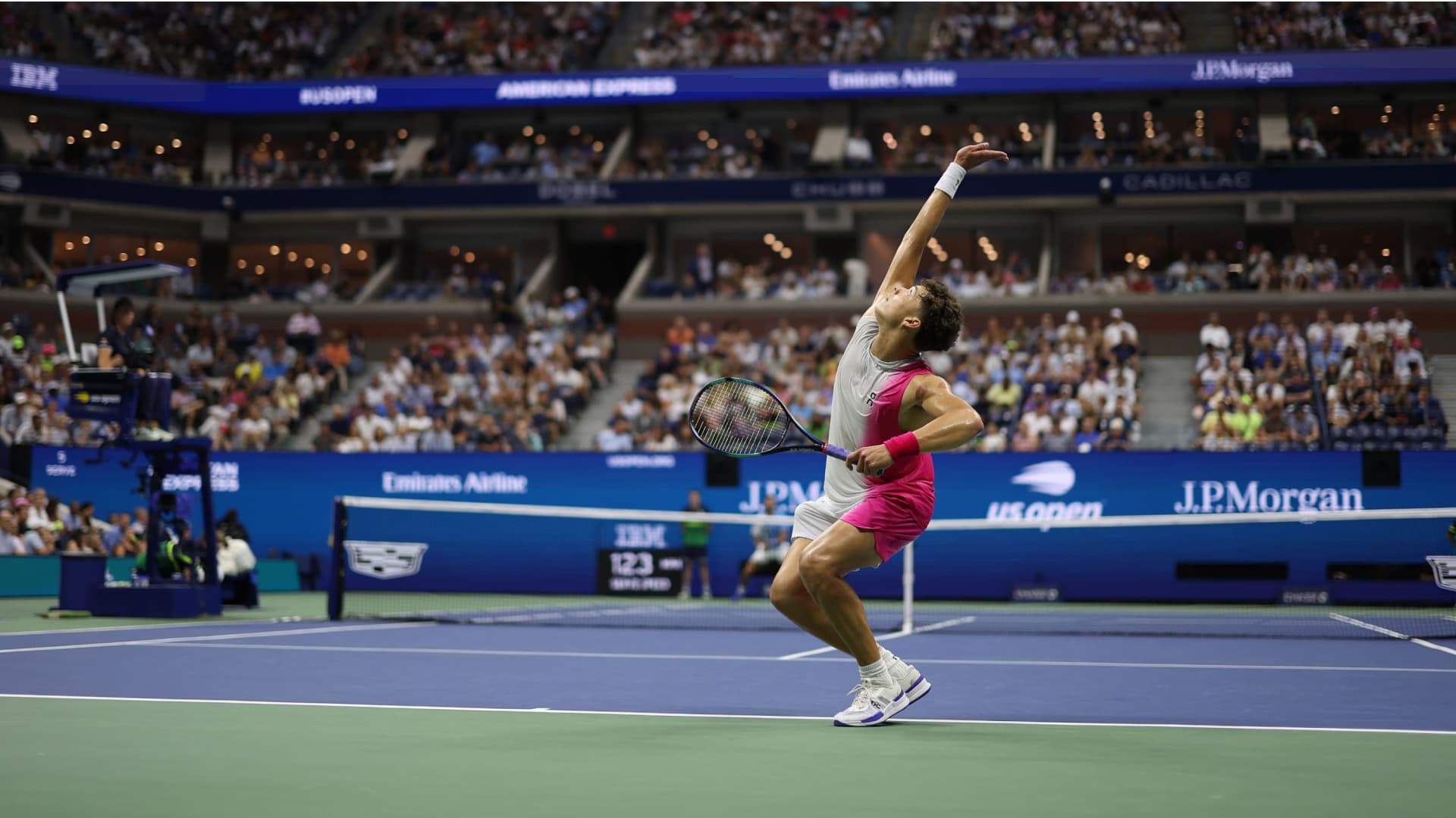 Ben Sheltonat playing at the US Open