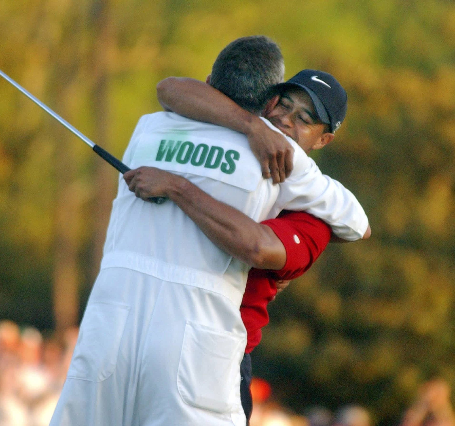 Tiger Woods happy