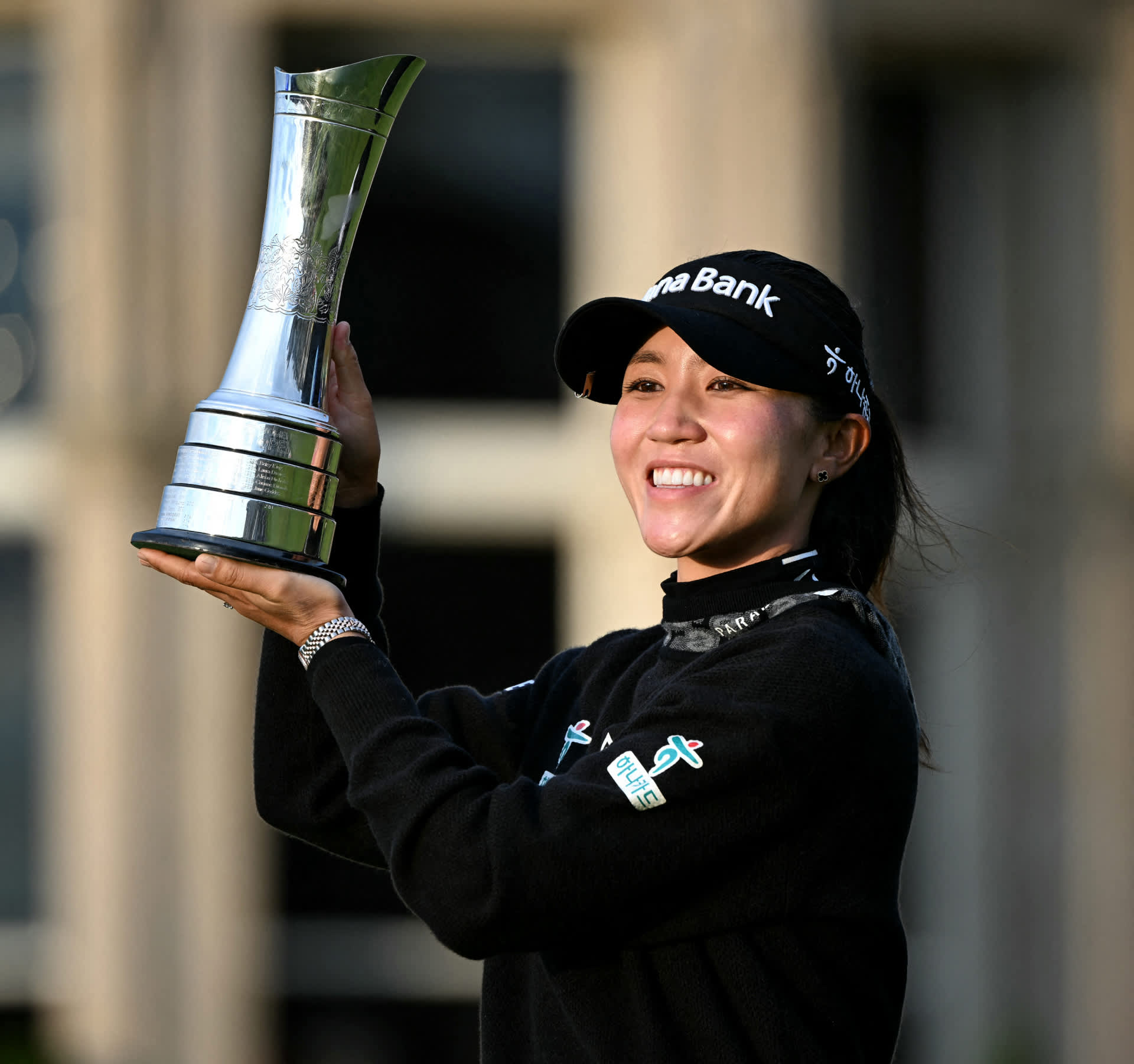 Lydia Ko with the trophy