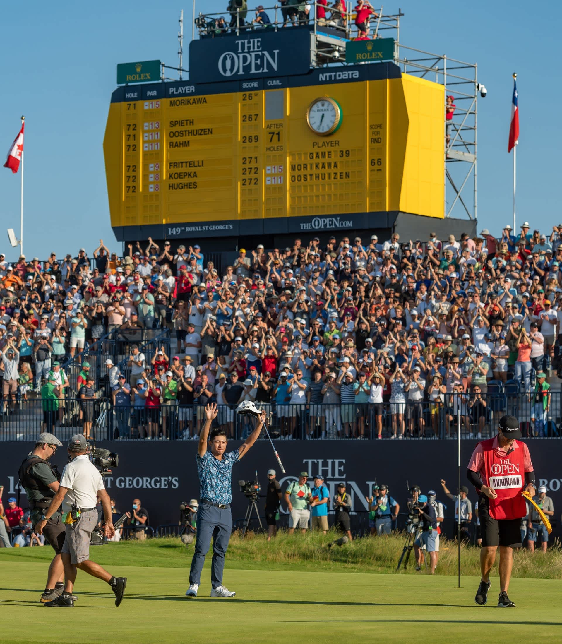 Morikawa at the Open Championship