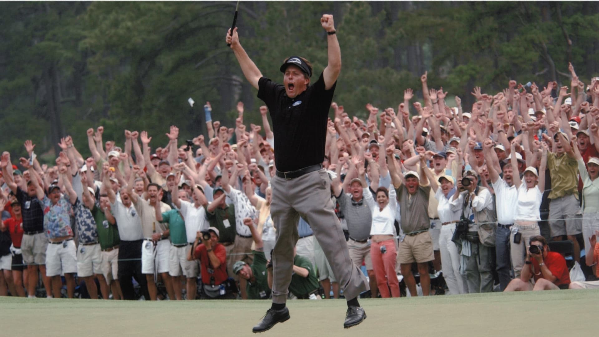 Phil Mickelson in black