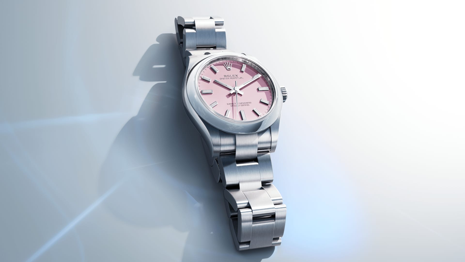 Oyster Perpetual pink dial
